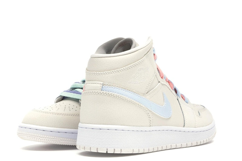 Jordan 1 Mid Multi-Color Swoosh Phantom (GS)