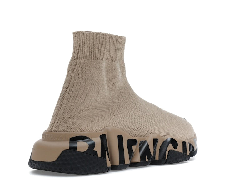 Balenciaga Speed Graffiti Beige Black (Women's)