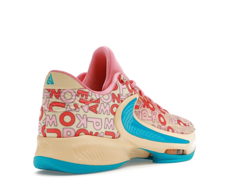 Nike Zoom Freak 4 Letter Bros Vanilla Lightning