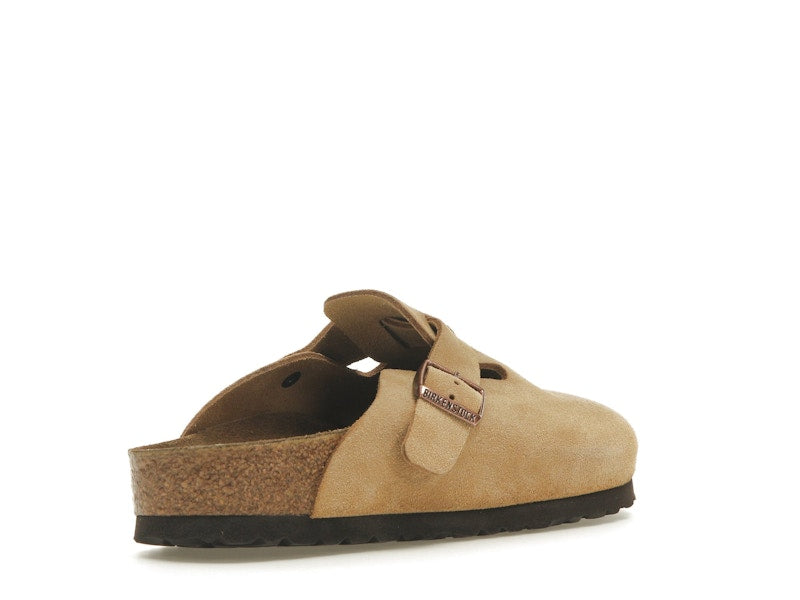 Birkenstock Boston Suede Latte Cream