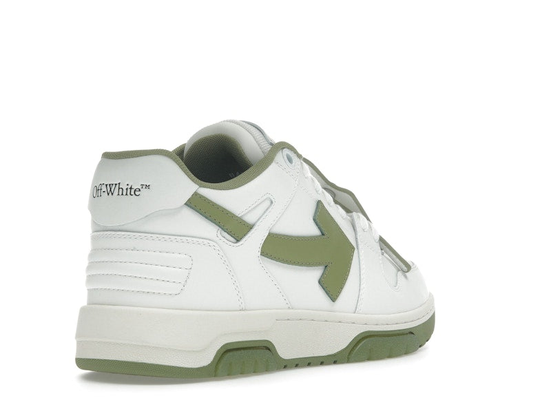 OFF-WHITE Out Of Office OOO Low Tops White Sage