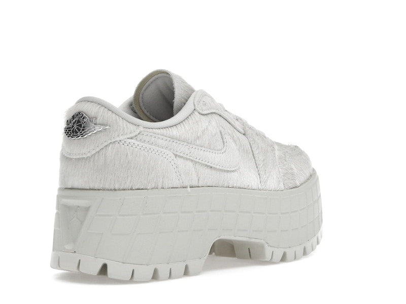 Jordan 1 Low Brooklyn Light Bone Metallic Silver (Women's)