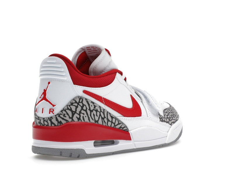 Jordan Legacy 312 Low White Cement Gym Red (Women's)