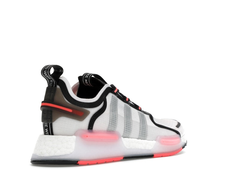 adidas NMD R1 V3 White Matte Silver Crimson