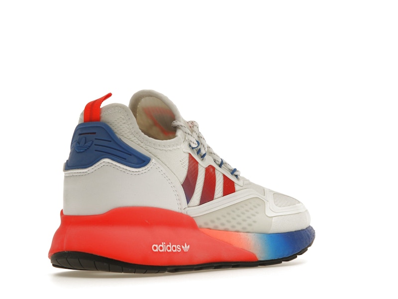 adidas ZX 2K Boost White Solar Red Blue