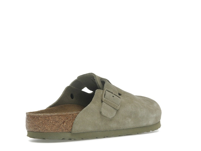 Birkenstock Boston Suede Faded Khaki