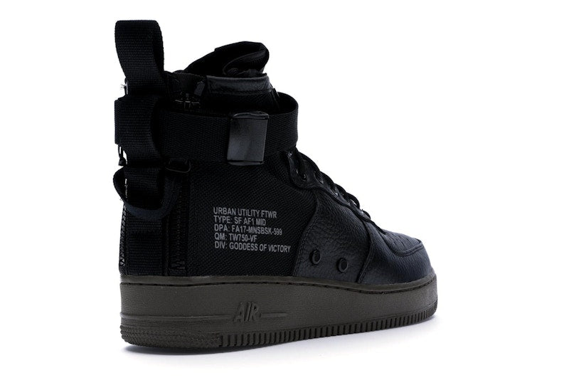 Nike SF Air Force 1 Mid Black Dark Hazel