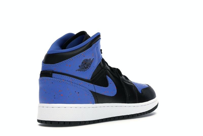 Jordan 1 Mid Royal Paint Splatter (GS)