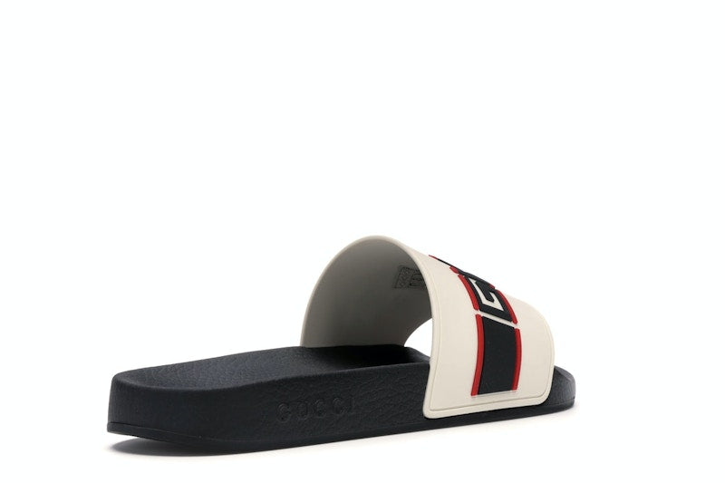 Gucci Stripe Slide White