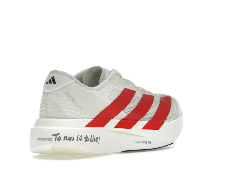 adidas Adizero EVO SL Off White Better Scarlet