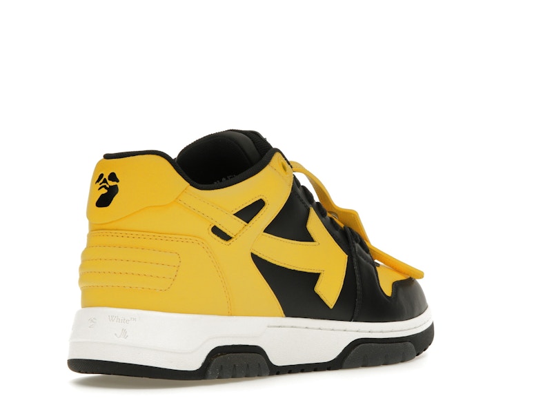 OFF-WHITE Out Of Office OOO Low Tops Black Yellow