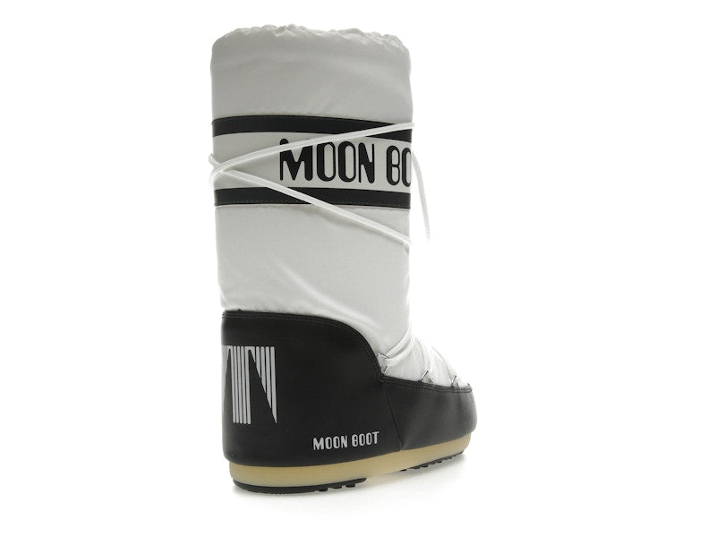 Moon Boot Icon Nylon Boot Black White
