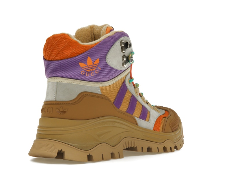 Gucci x Adidas Laced Up Boots Brown Purple (Women's)