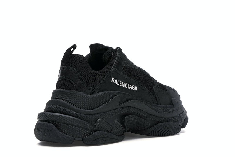 Balenciaga Triple S Triple Black (2018) Reissue Nondistressed (Women's)