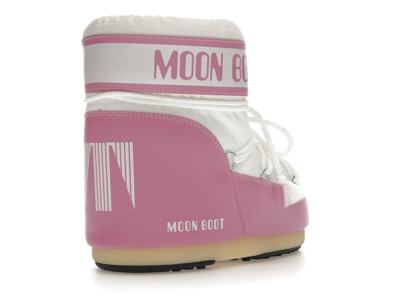 Moon Boot Icon Nylon Low Boot Pink White