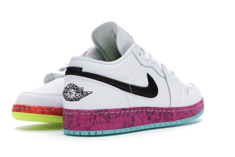 Jordan 1 Low Multi-Color Midsoles White (GS)