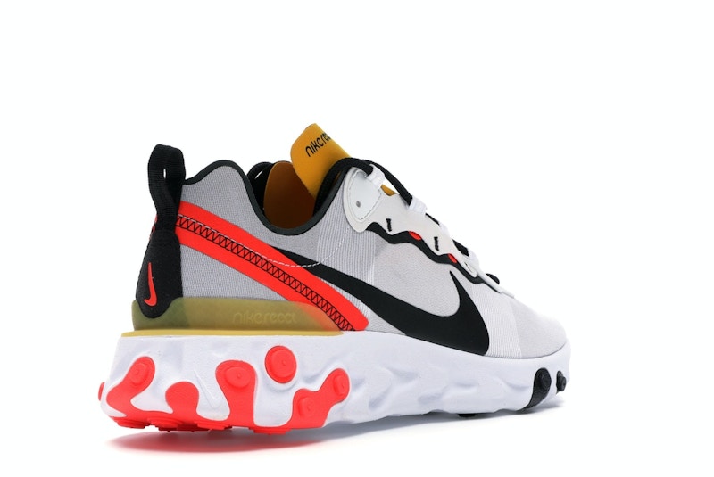 Nike React Element 55 White Black Crimson Gold