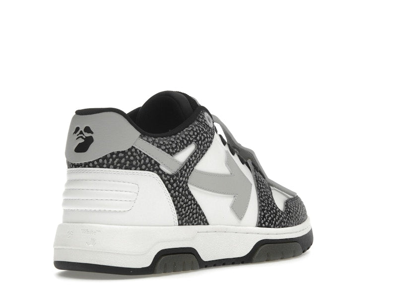 OFF-WHITE Out Of Office OOO Low Tops Black Grey with Dots