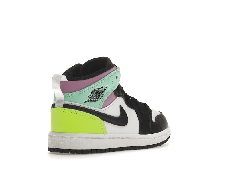 Jordan 1 Mid Pastel Black Toe (PS)