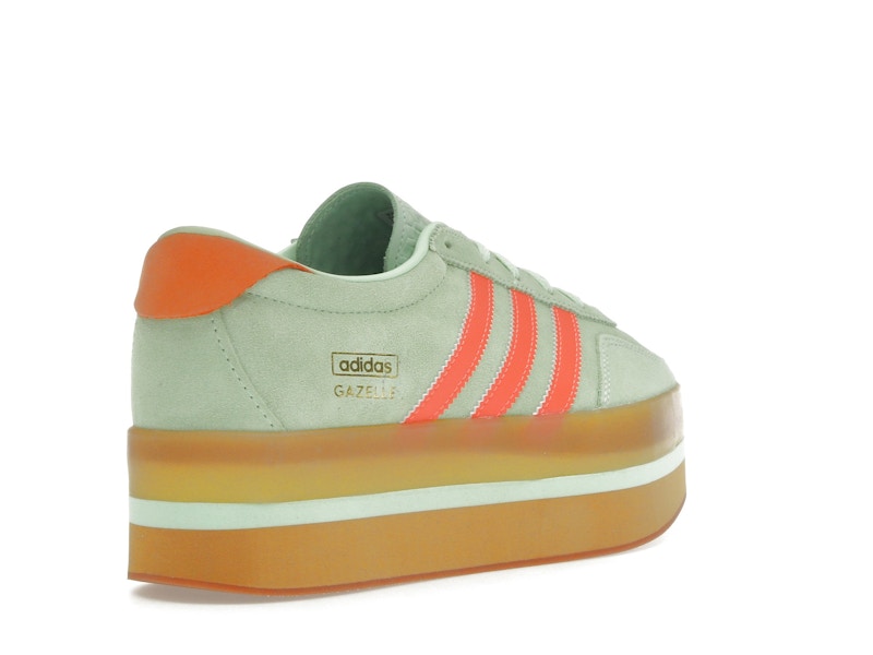 adidas Gazelle Stack Semi Green Spark Solar Orange Gum (Women's)