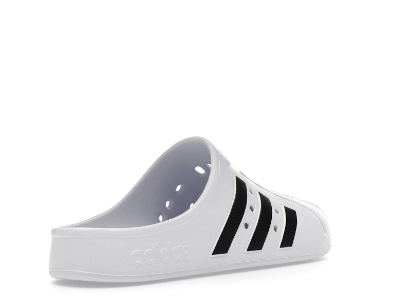 adidas Adilette Clog White Black
