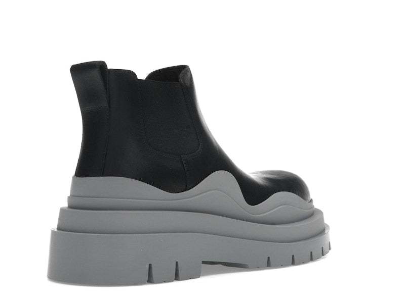 Bottega Veneta Tire Ankle Chelsea Boot Black Vapor