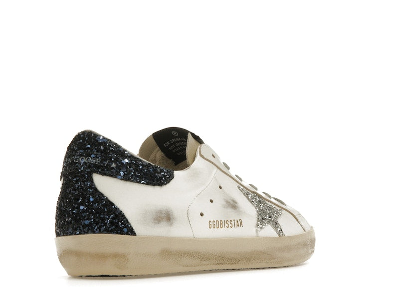 Golden Goose Super-Star White Blue Glitter (Women's)