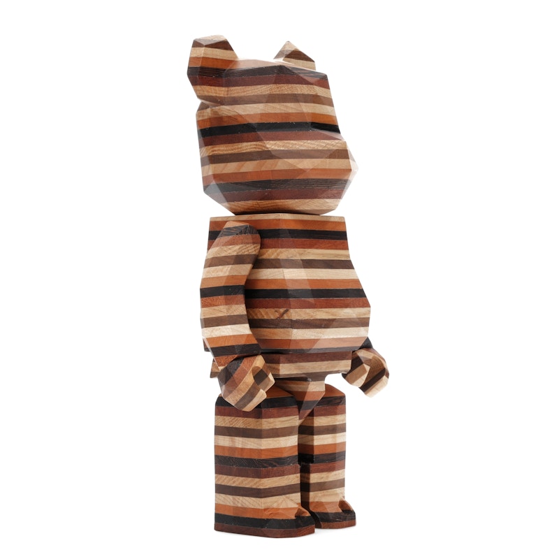 Bearbrick Karimoku Fragment Polygon-Horizon 400% Wood