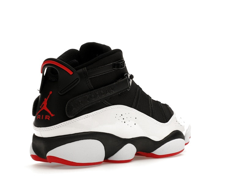 Jordan 6 Rings Black White Varsity Red