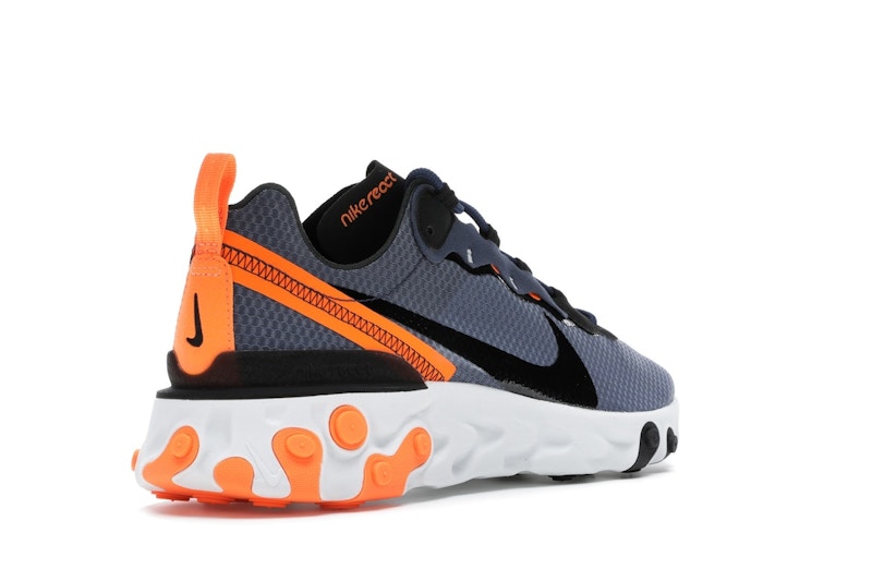 Nike React Element 55 SE Midnight Navy Total Orange