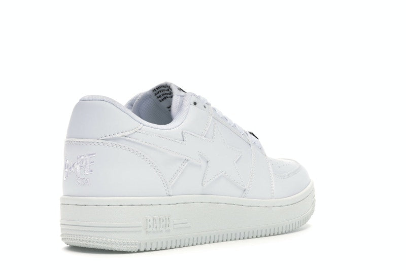 BAPE STA Low White