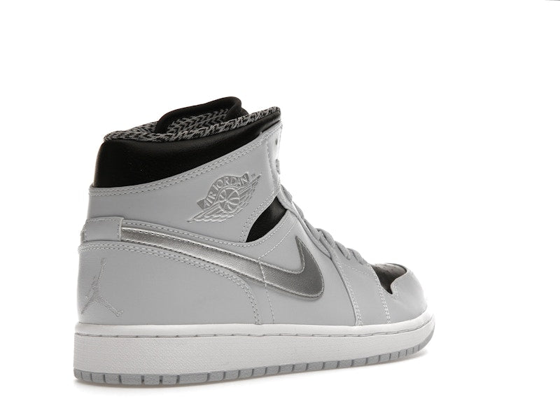 Jordan 1 Mid Pure Platinum Metallic Silver