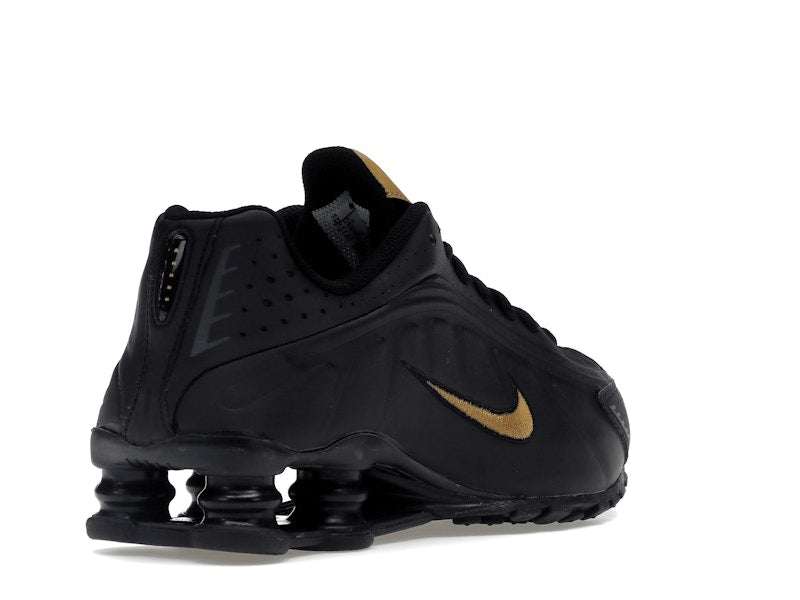 Nike Shox R4 Black Metallic Gold (GS)
