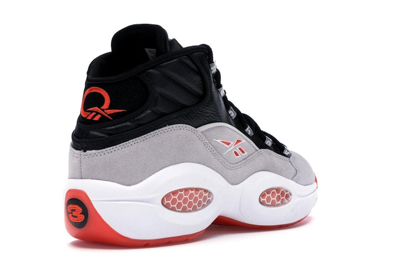 Reebok Pump Question Black Steel Orange