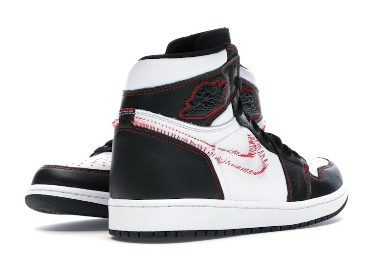 Jordan 1 Retro High Defiant White Black Gym Red