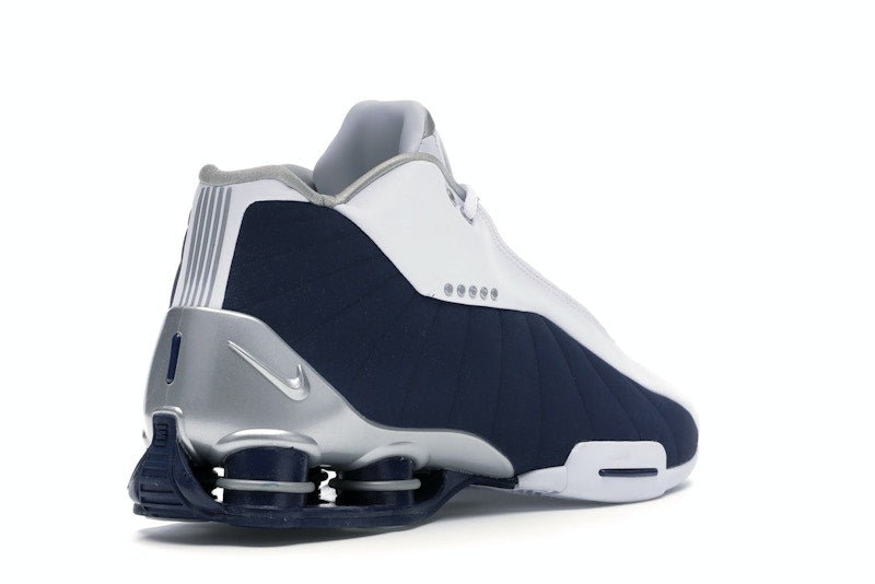 Nike Shox BB4 White Silver Navy