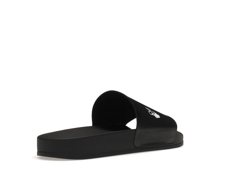 OFF-WHITE Drowning Man Logo Slides Black White FW21