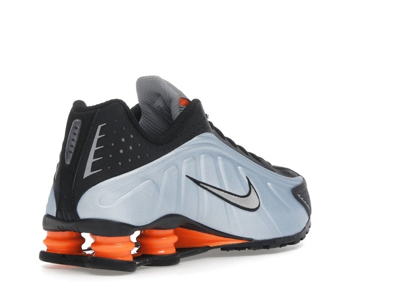 Nike Shox R4 Blue Tint Total Orange Black Metallic Silver (Women's)