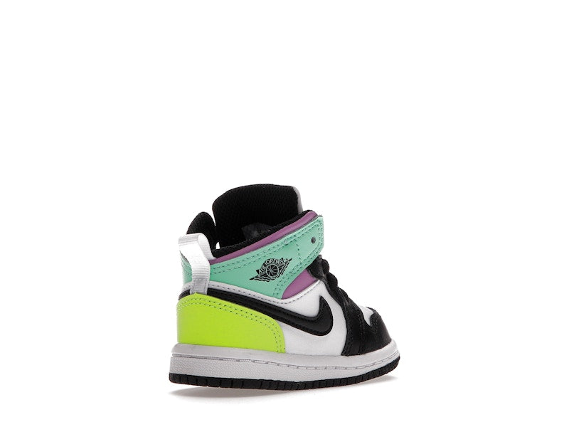 Jordan 1 Mid Pastel Black Toe (TD)