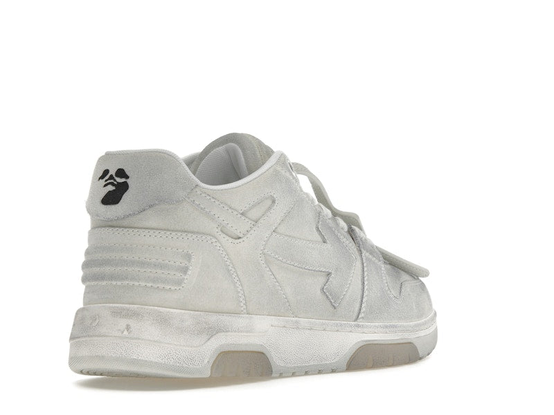 OFF-WHITE Out Of Office OOO Low Tops White Distressed