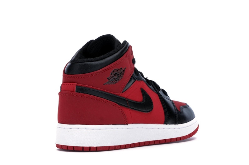 Jordan 1 Mid Gym Red Black (GS)