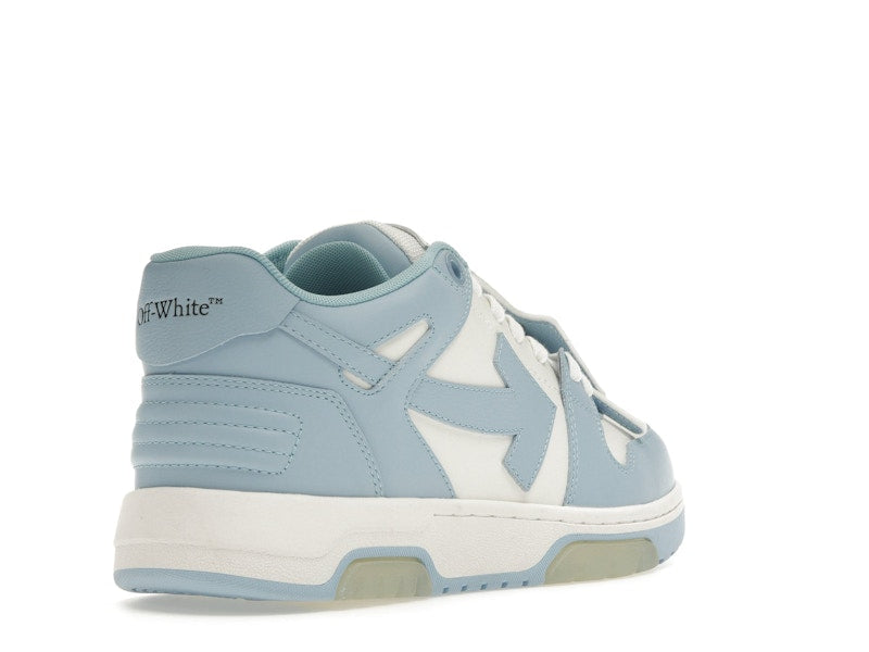 OFF-WHITE OOO Low Out Of Office Calf Leather White Light Blue