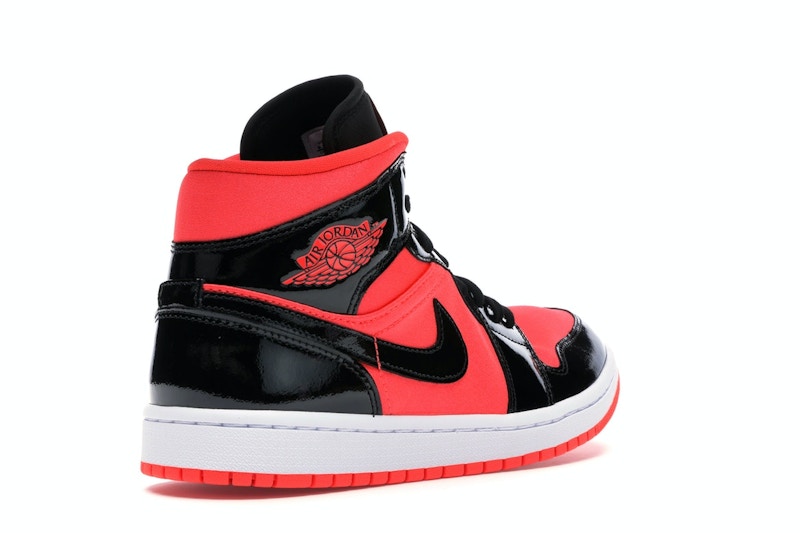 Jordan 1 Mid Hot Punch Black (Women's)