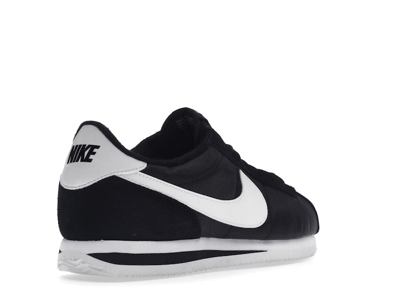 Nike Cortez Basic Nylon Black White-Metallic Silver