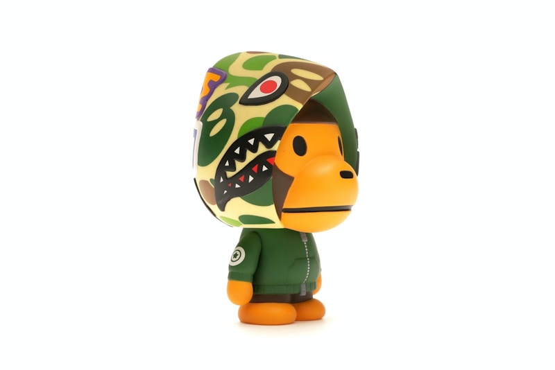 BAPE Baby Milo Shark Hoodie Vinyl Toy Green