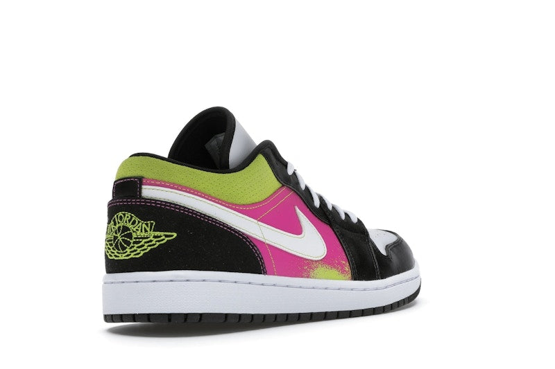 Jordan 1 Low Black Active Fuchsia Cyber