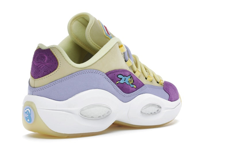 Reebok Question Low BBC Ice Cream Running Dog Yellow Purple