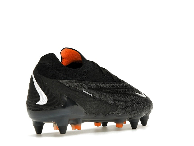 Nike Gripknit Phantom GX Elite SG-Pro Anti-Clog Traction Black Dark Smoke Grey Total Orange