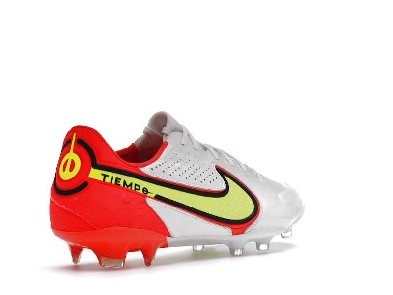 Nike Tiempo Legend 9 Elite FG White Bright Crimson Volt