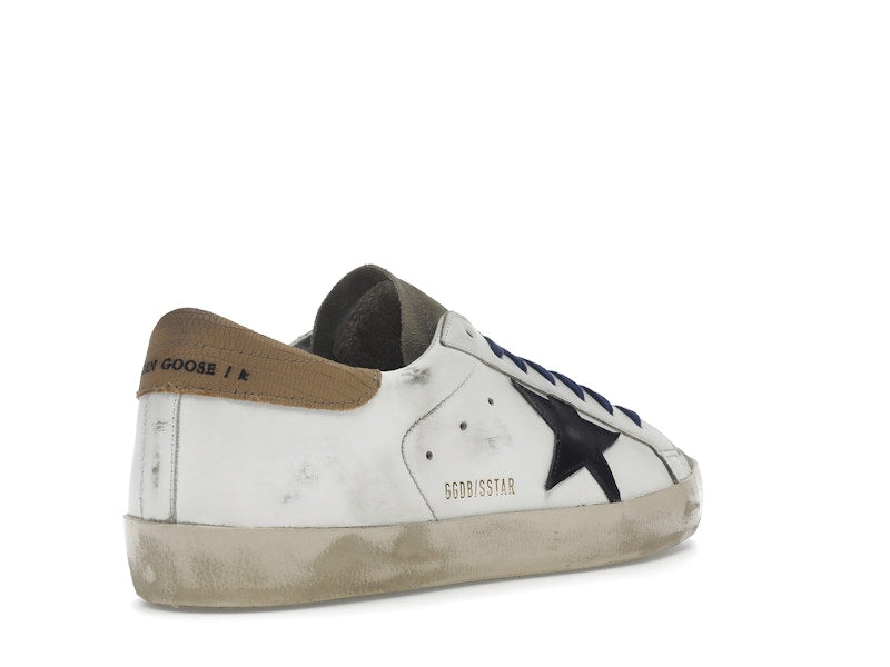 Golden Goose Super-Star Suede Toe White Taupe Royal Blue Black